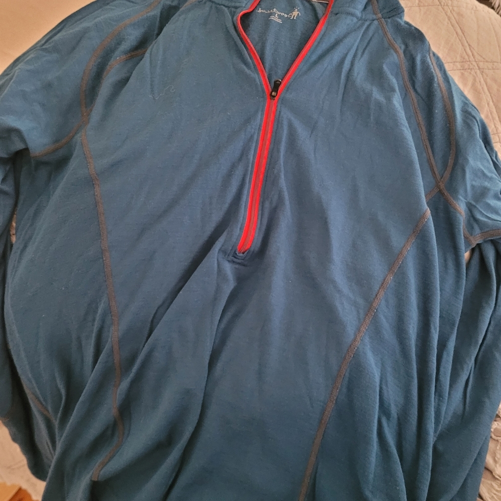 Light weight Smart Wool three quarter zip top. Only worn a few times!